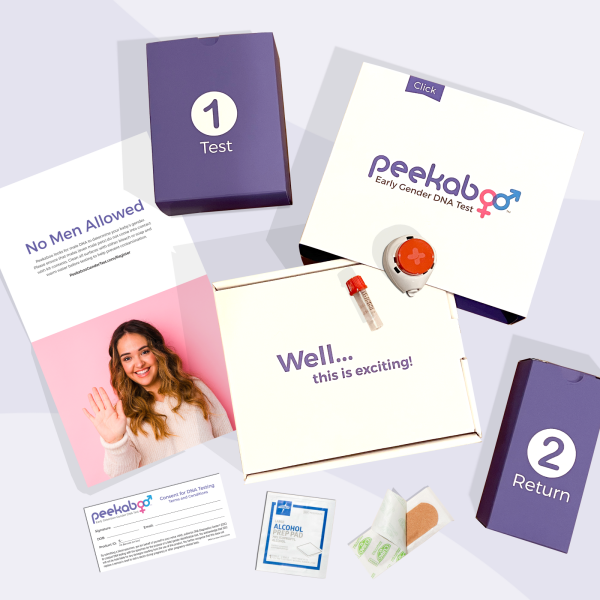 Peekaboo® Click Express | Pain-Free Early Gender DNA Test