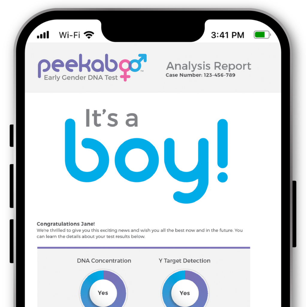 Peekaboo Pro Early Gender Dna Test Peekaboo Early Gender Detection Test 7016