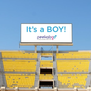 Fun Gender Reveal Ideas Stadium Billboard It's A Boy
