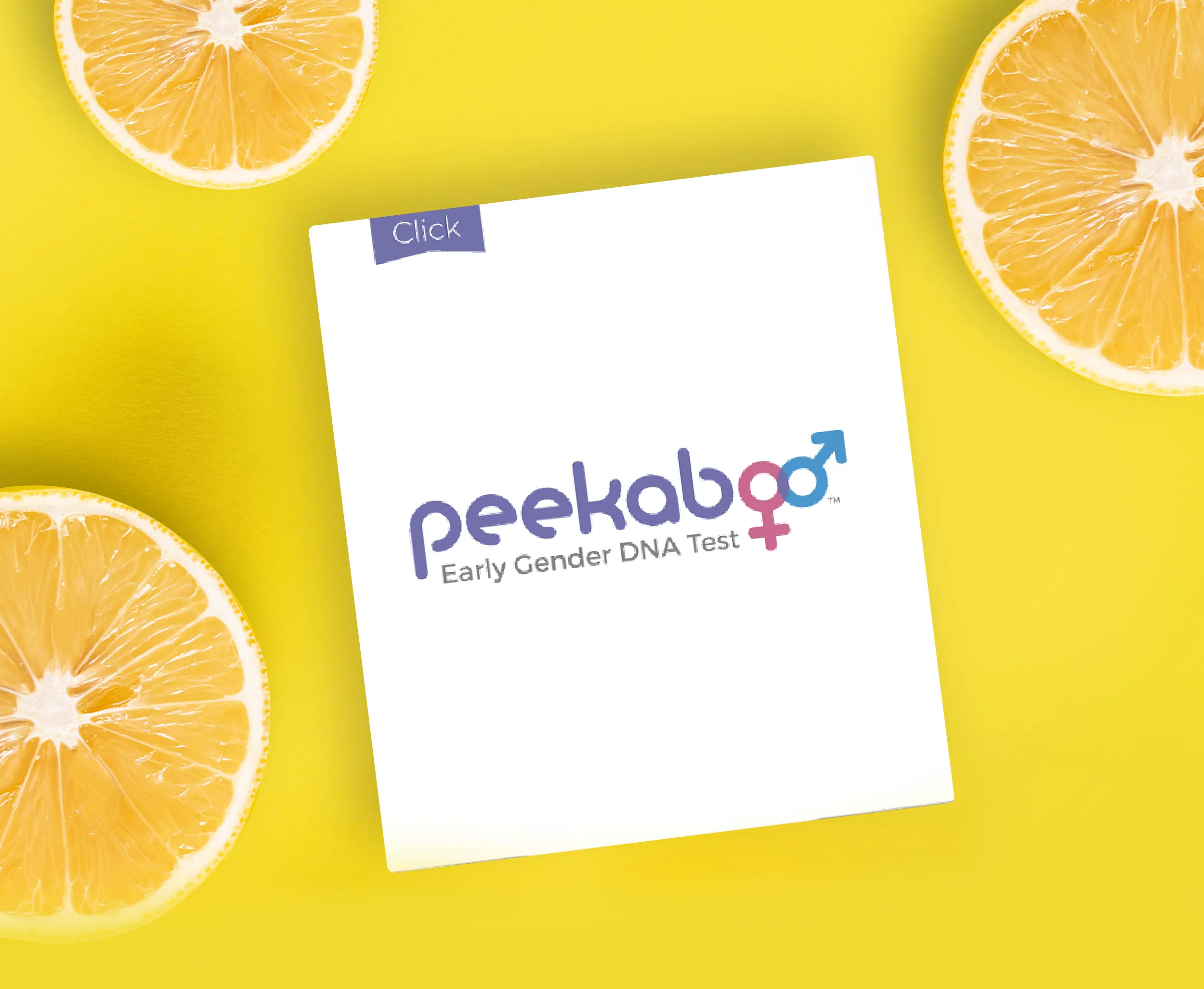 Peekaboo box with summer lemons