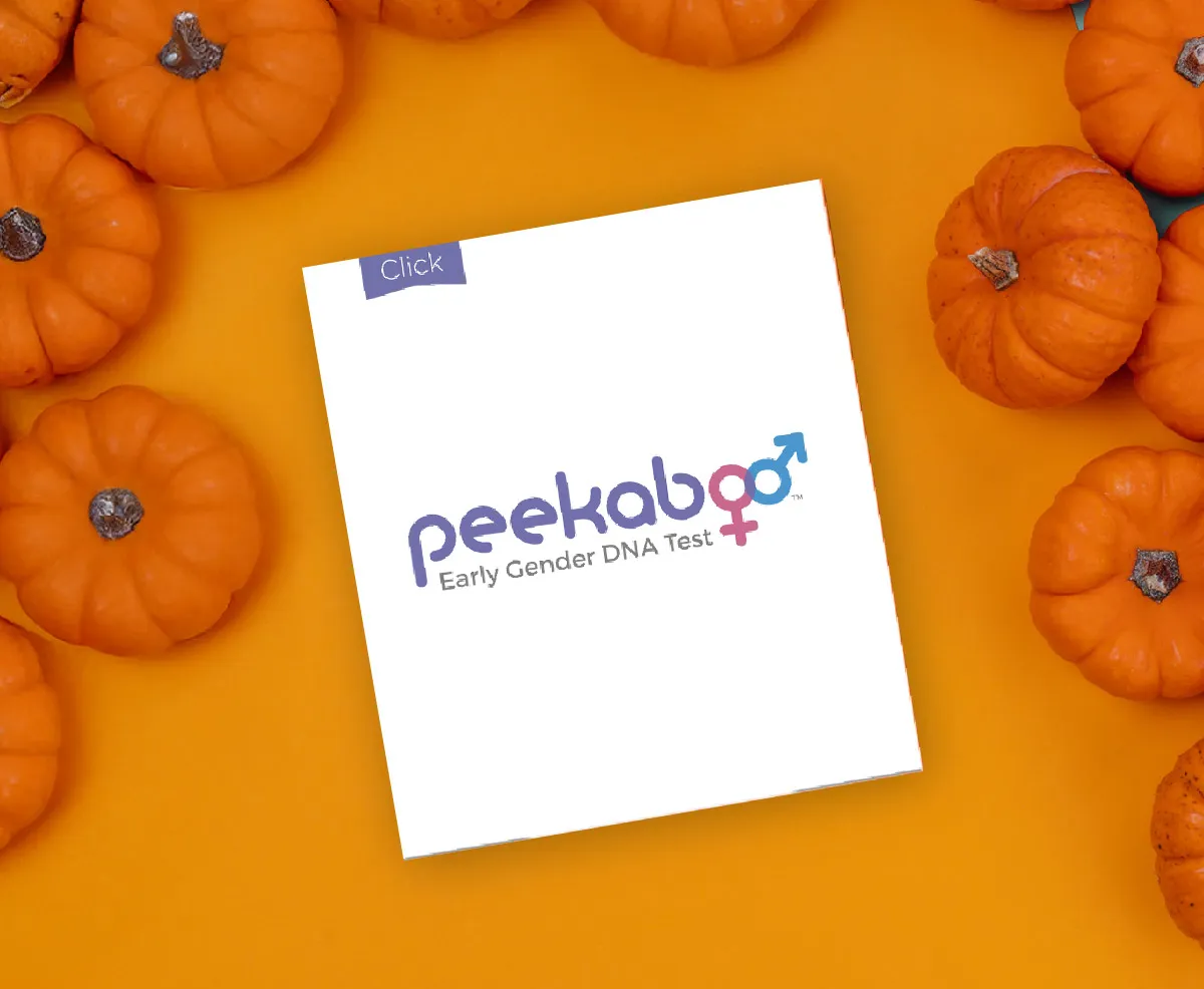 Peekaboo box with pumpkins